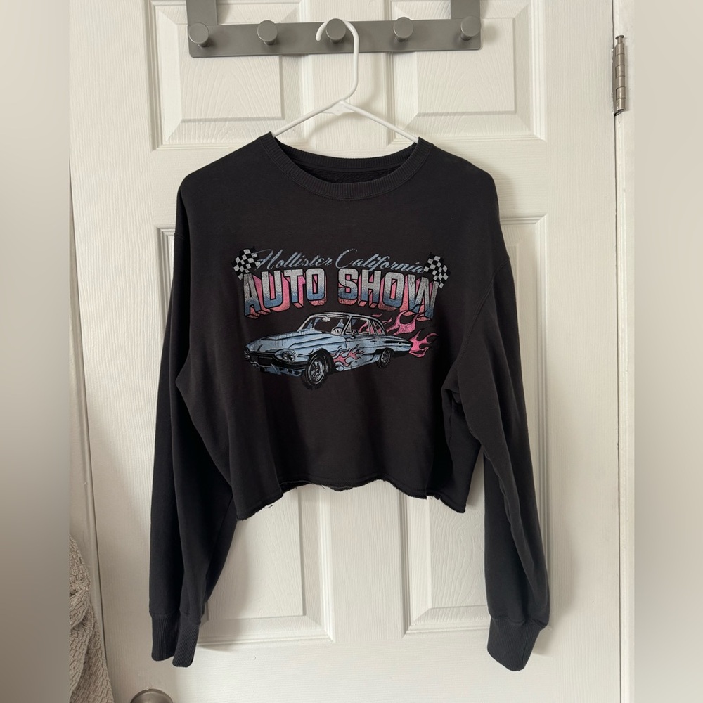 Cropped Crewneck Sweater